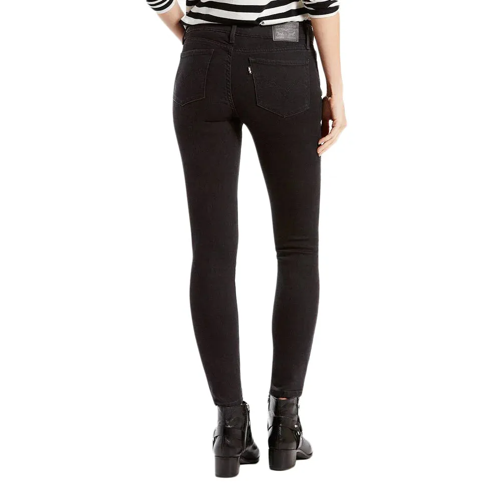 711 Mid Rise Skinny Soft Black