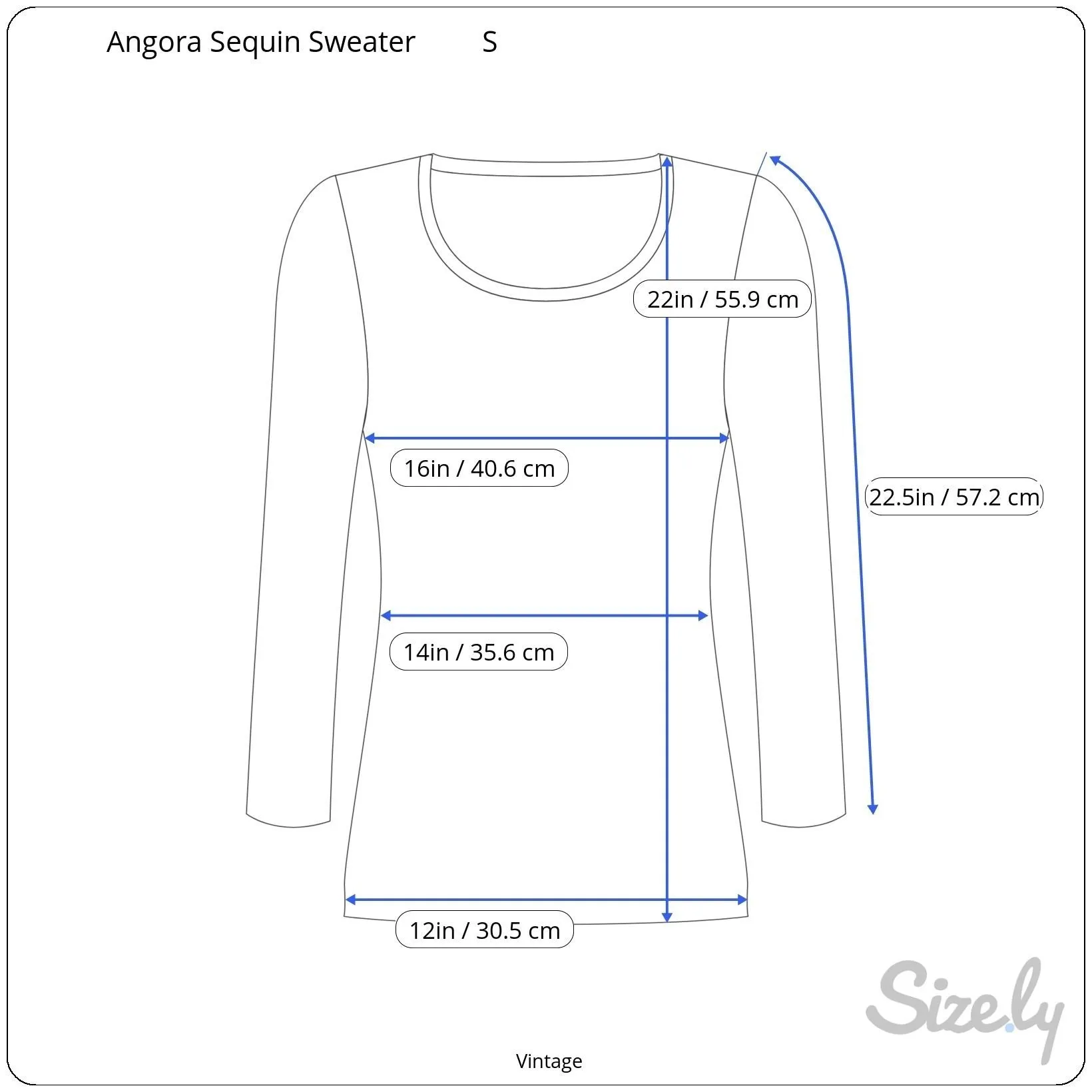 Angora and Sequin Vintage V Neck Pleat Shoulder Long Balloon Sleeve Sweater
