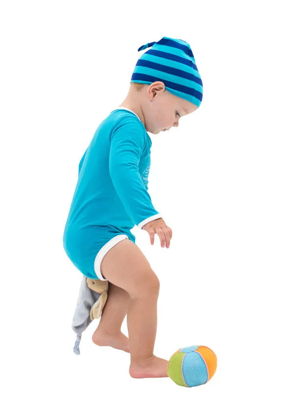 Bamboo onesie - long sleeve - Drew the Whale