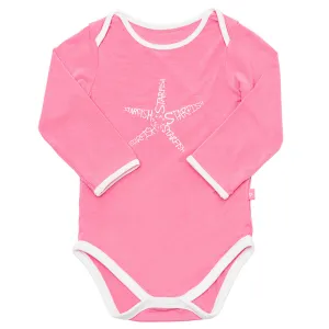 Bamboo onesie - long sleeve - Jessica the starfish