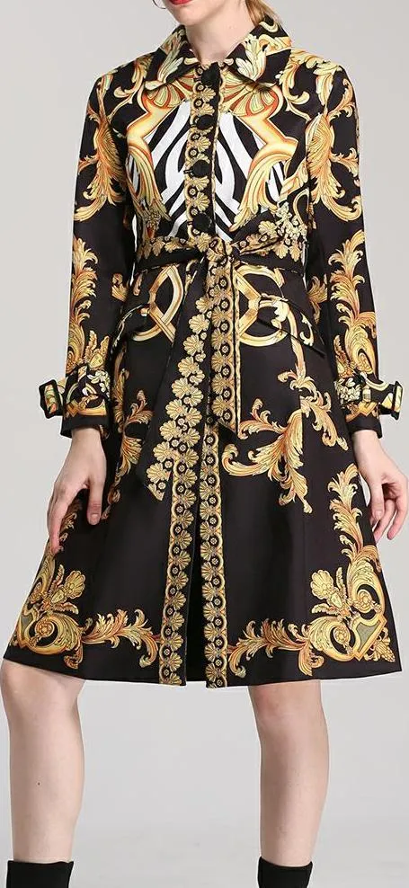 Baroque Print Coat