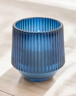 Blue Small Candle - Midnight Pomegranate Scent