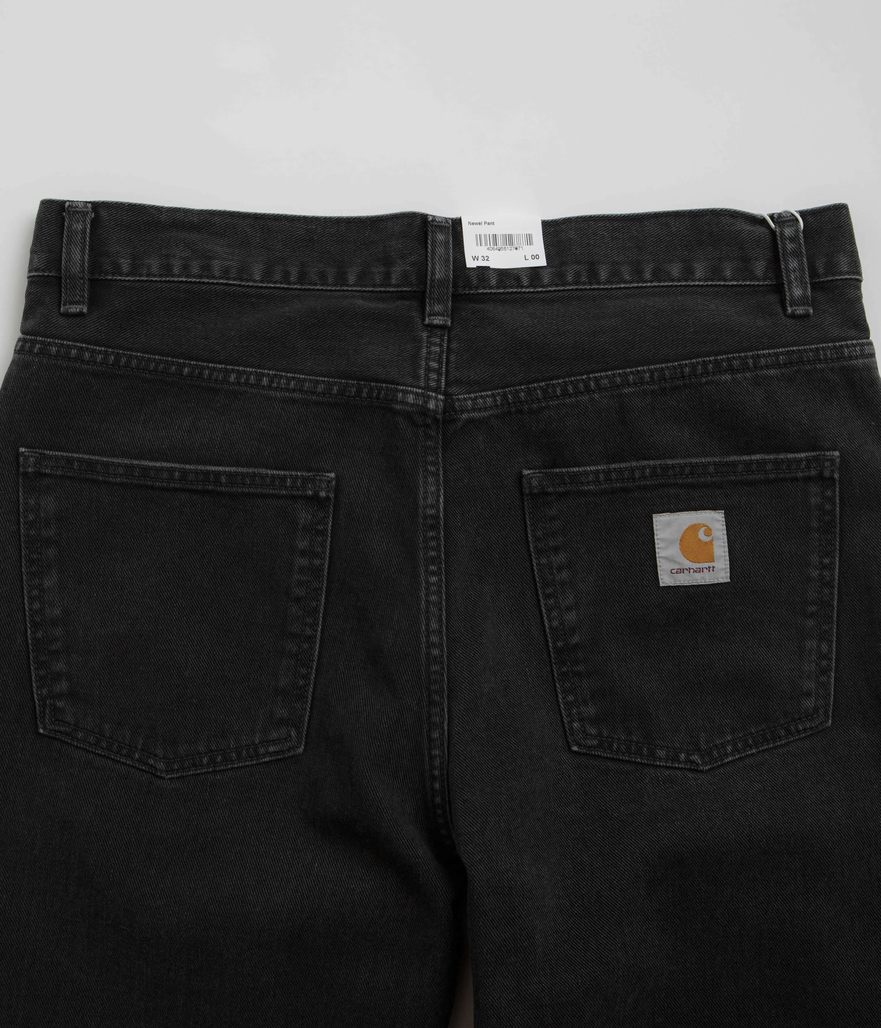 Carhartt Newel Pants - Black Stone Washed