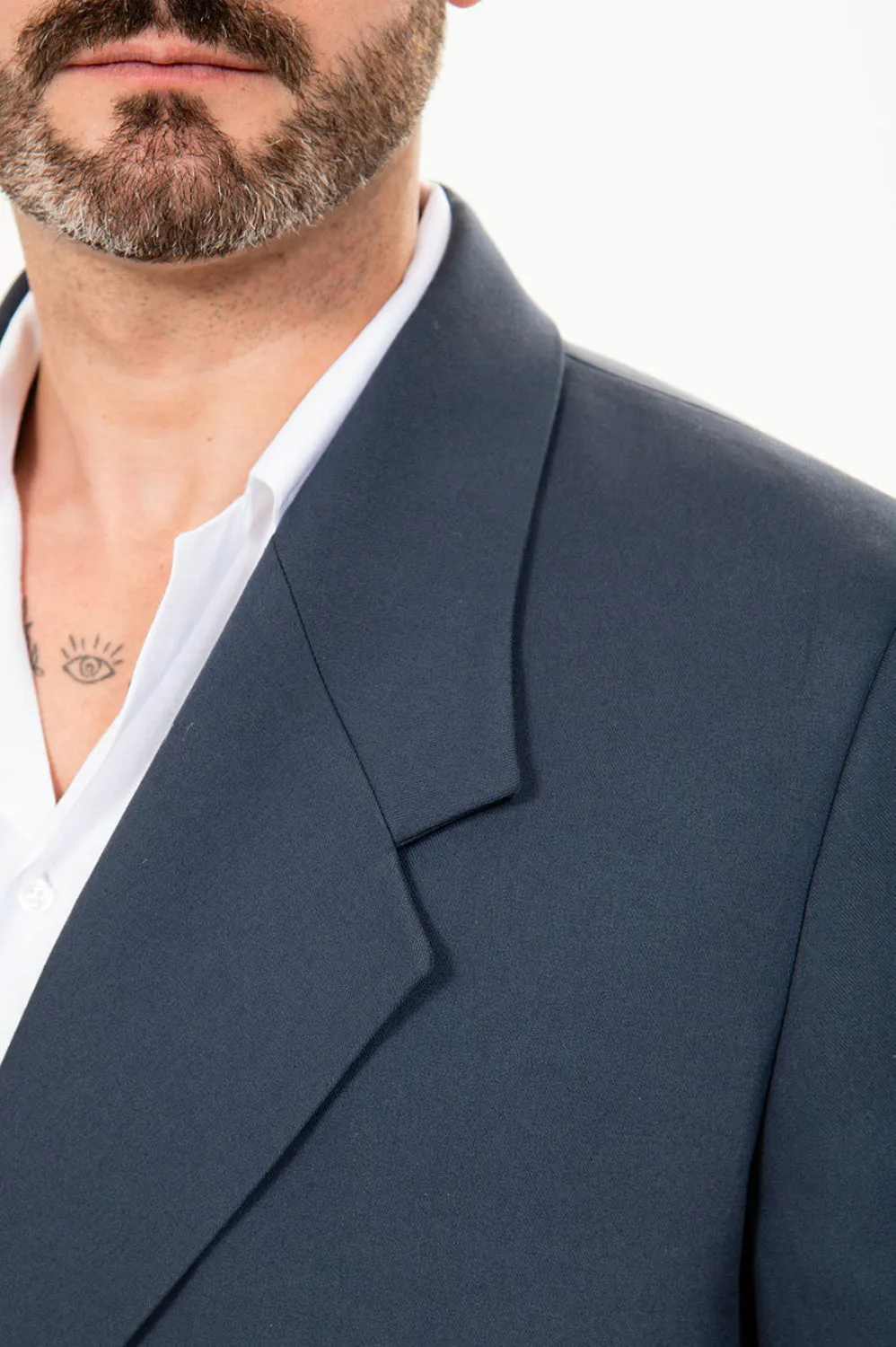 Casual Men's Slim Fit Notch Lapel Flat Blazer