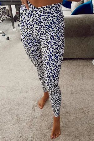 Cross High Waist Leopard Yoga Leggings