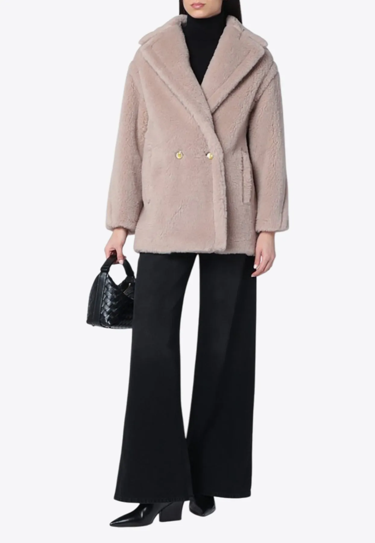 Cuba Double-Breasted Teddy Coat