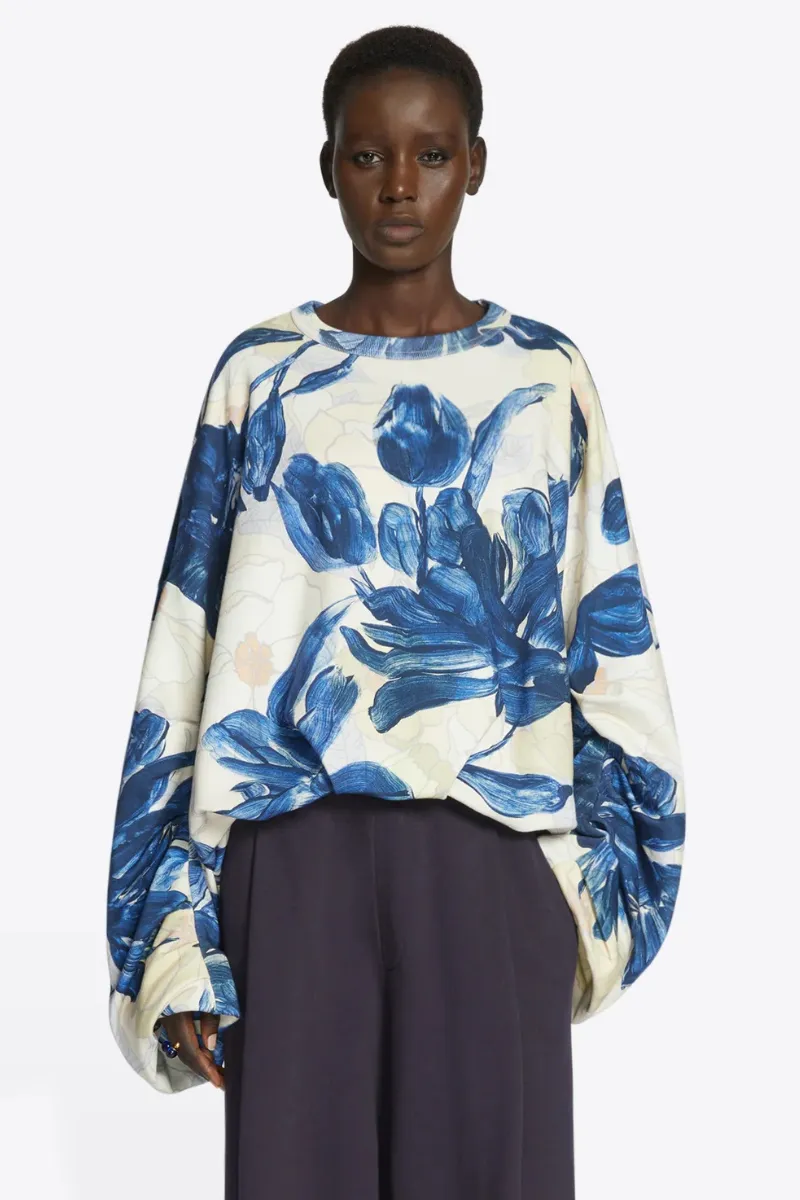 Draped Sweatshirt