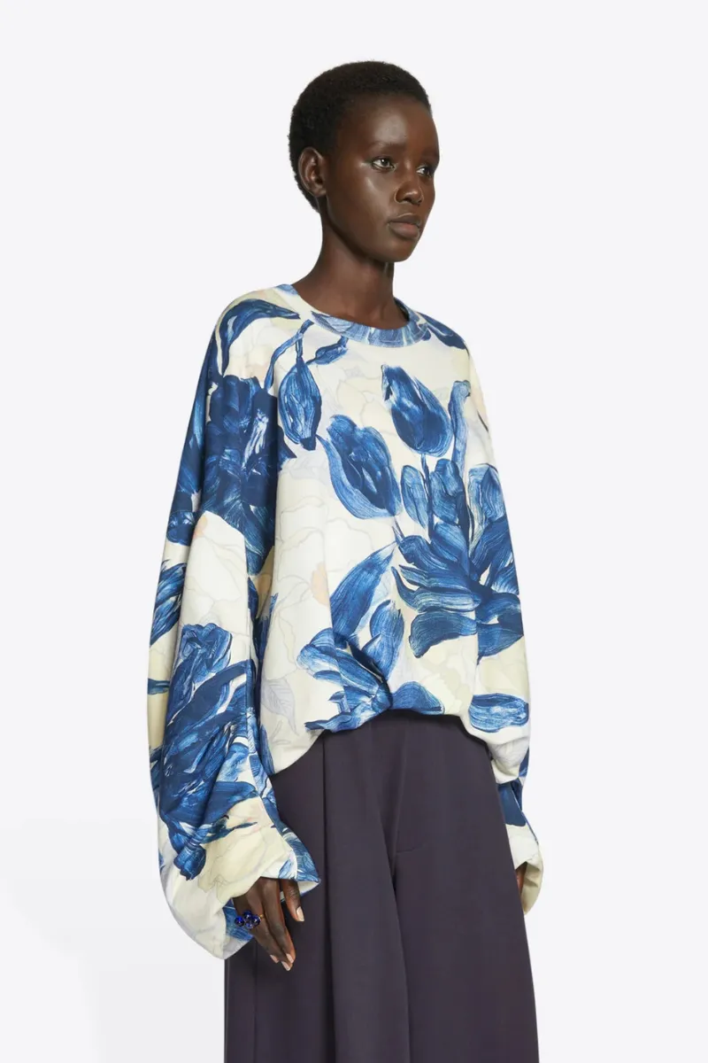 Draped Sweatshirt