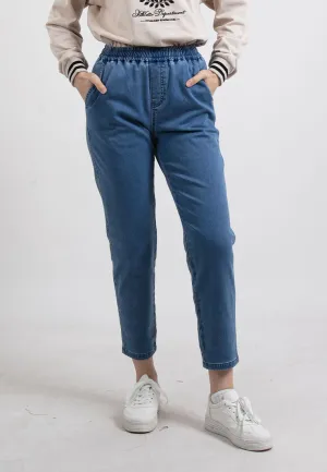 Forest Ladies Stretchable Denim Jersey Tapered Pants | Seluar Jeans Perempuan - 810489