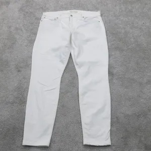 GAP Womens True Skinny Leg Jeans Mid Rise Five Pockets White Size 32