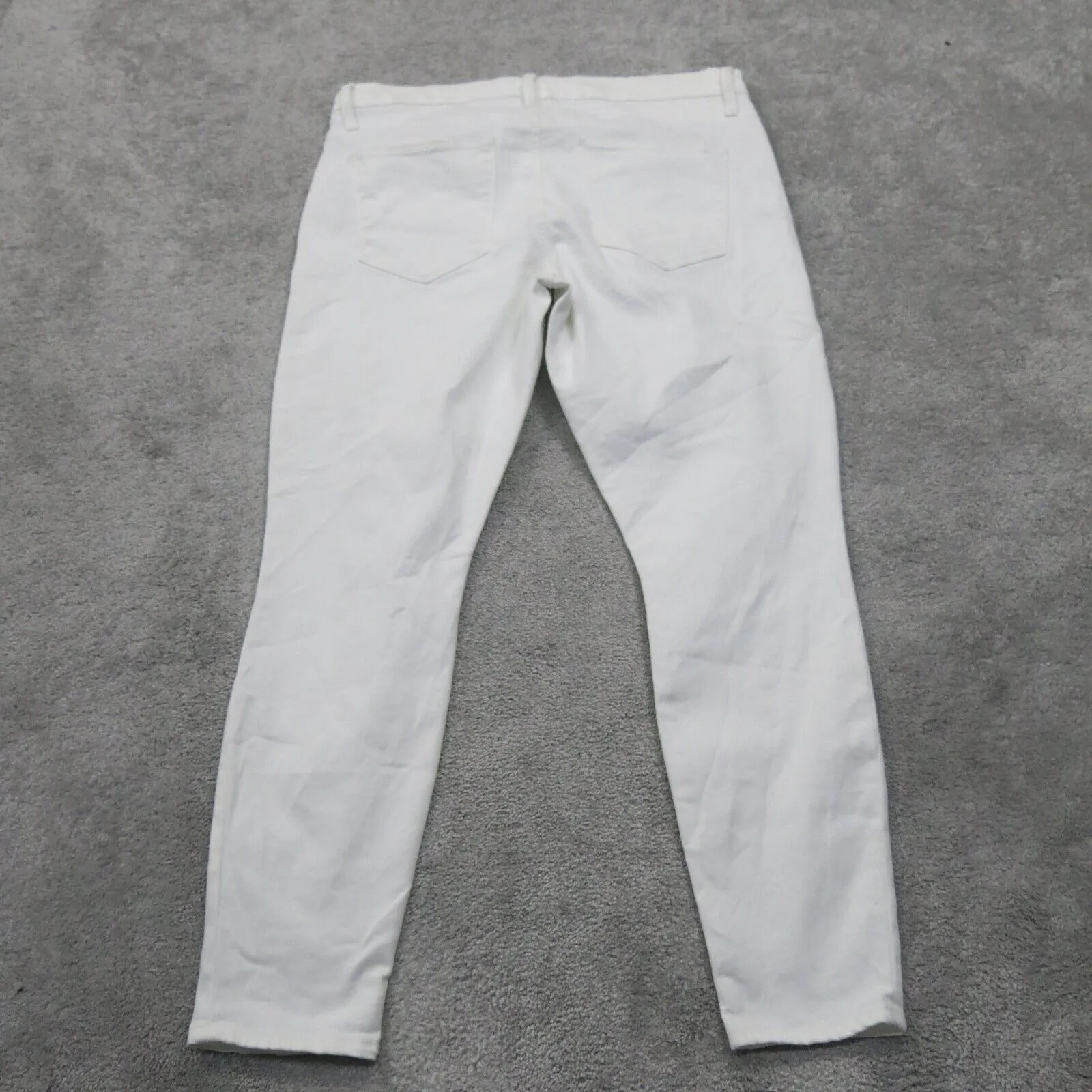 GAP Womens True Skinny Leg Jeans Mid Rise Five Pockets White Size 32