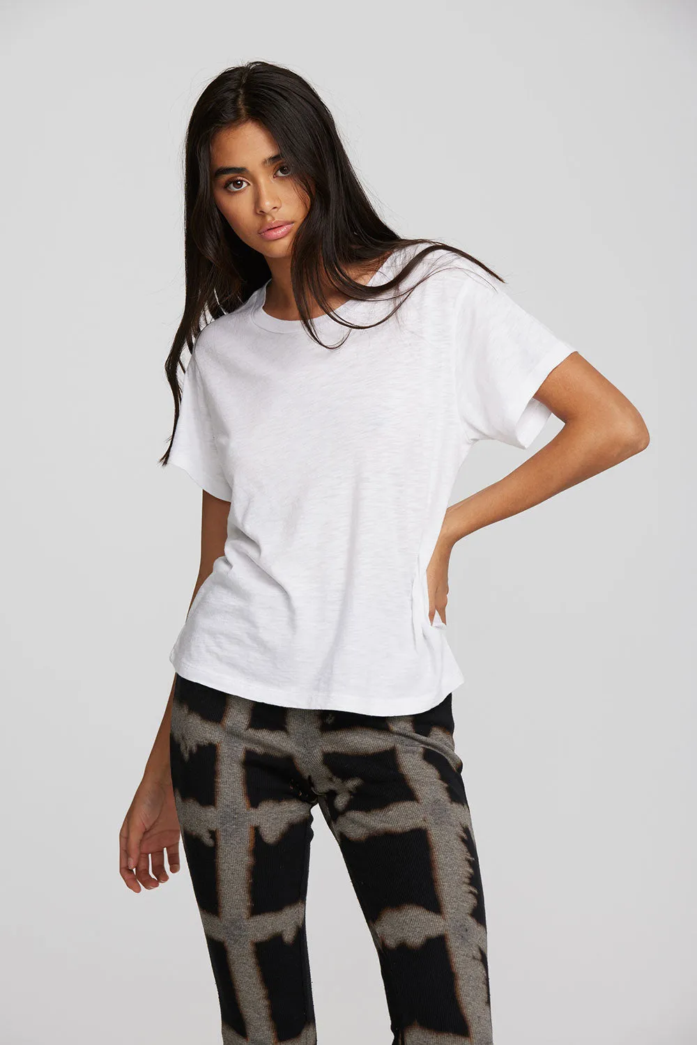 Gauze Jersey Oversized Crewneck Tee