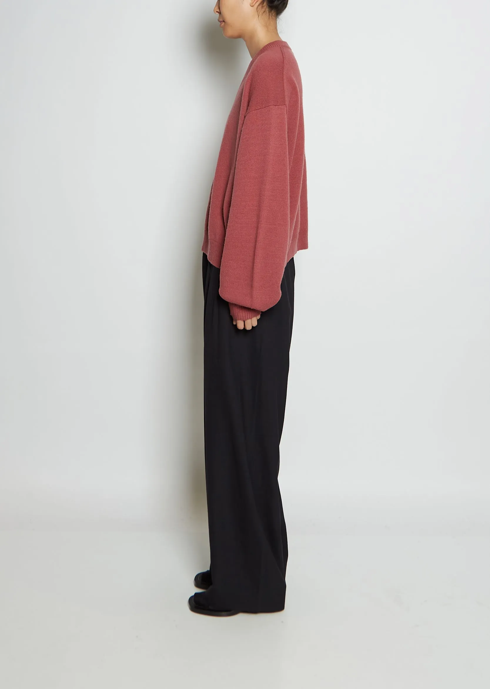 Ghia Lambswool Rounded V-Neck