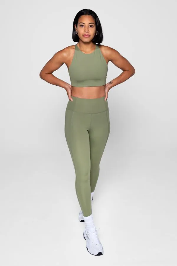 GIRLFRIEND COLLECTIVE // COMPRESSIVE HIGH RISE LEGGING - OLIVE
