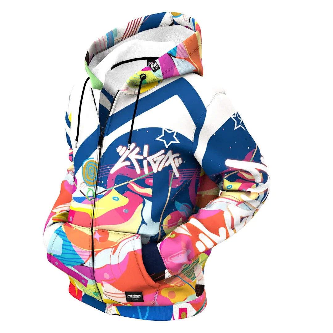 Hidden Star Zip Up Hoodie