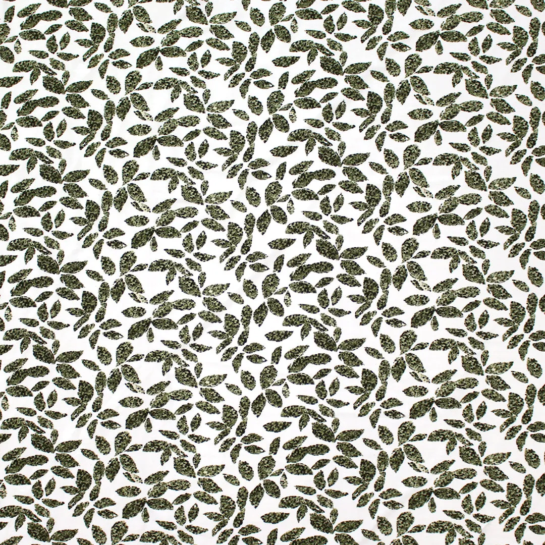 Italian 'spotted leaf' viscose matte jersey