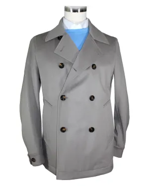 Kired Cashmere Coat Beige Double Breasted Peacoat EU 50 SALE