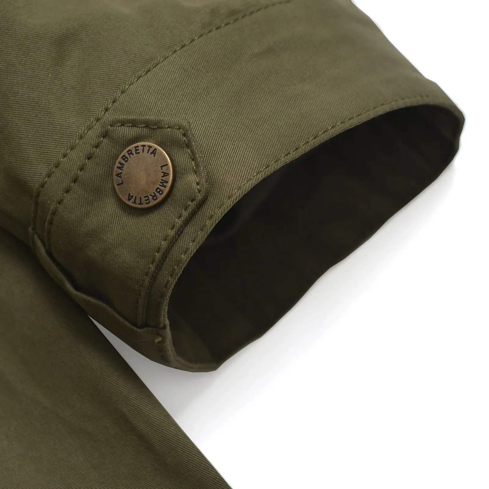 Lambretta Mens Water Resistant Parka Jacket