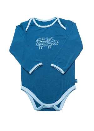 Long sleeve onesie - Hugh the hippo