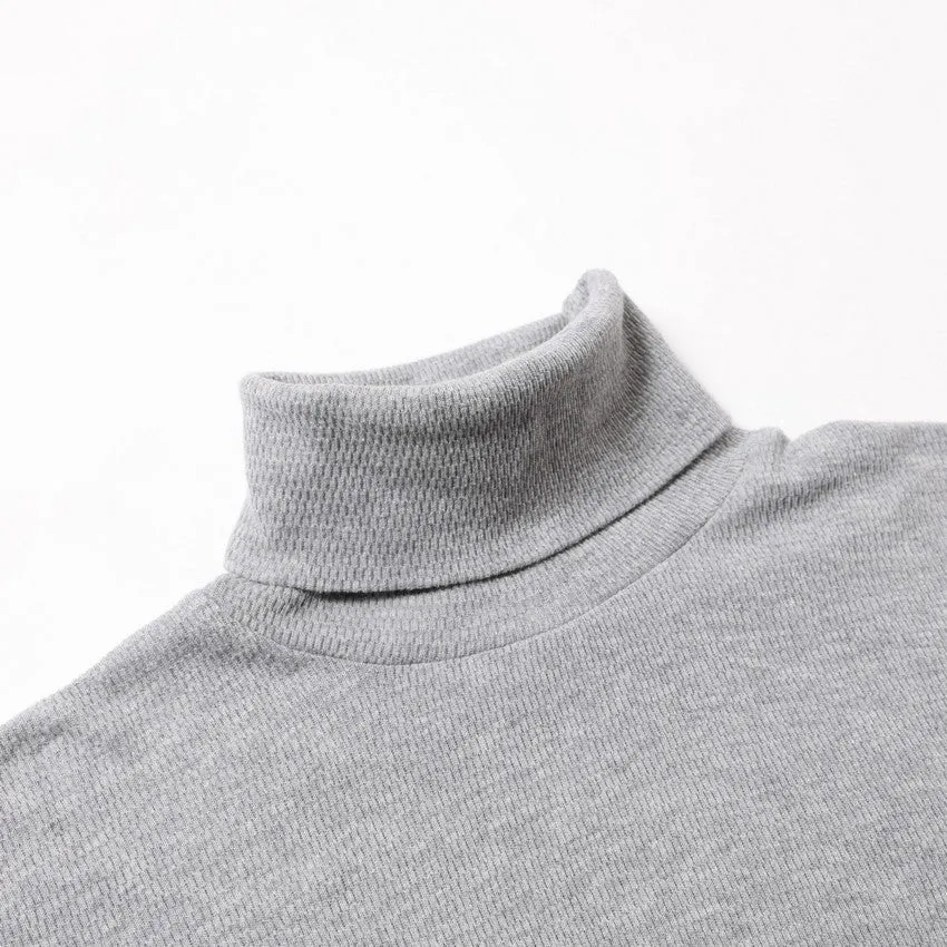 lot.54005 THERMAL TURTLENECK TEE<BORDEAUX>