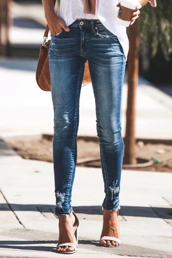 Megan Distressed Skinny Jeans