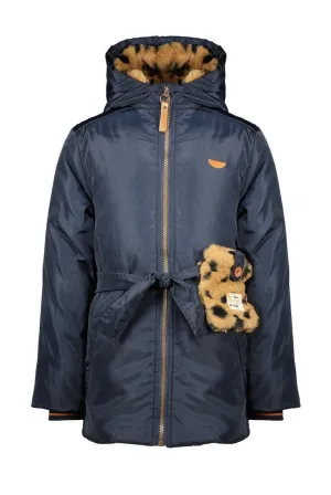 NoNo Bow hooded parka style jacket with little bag