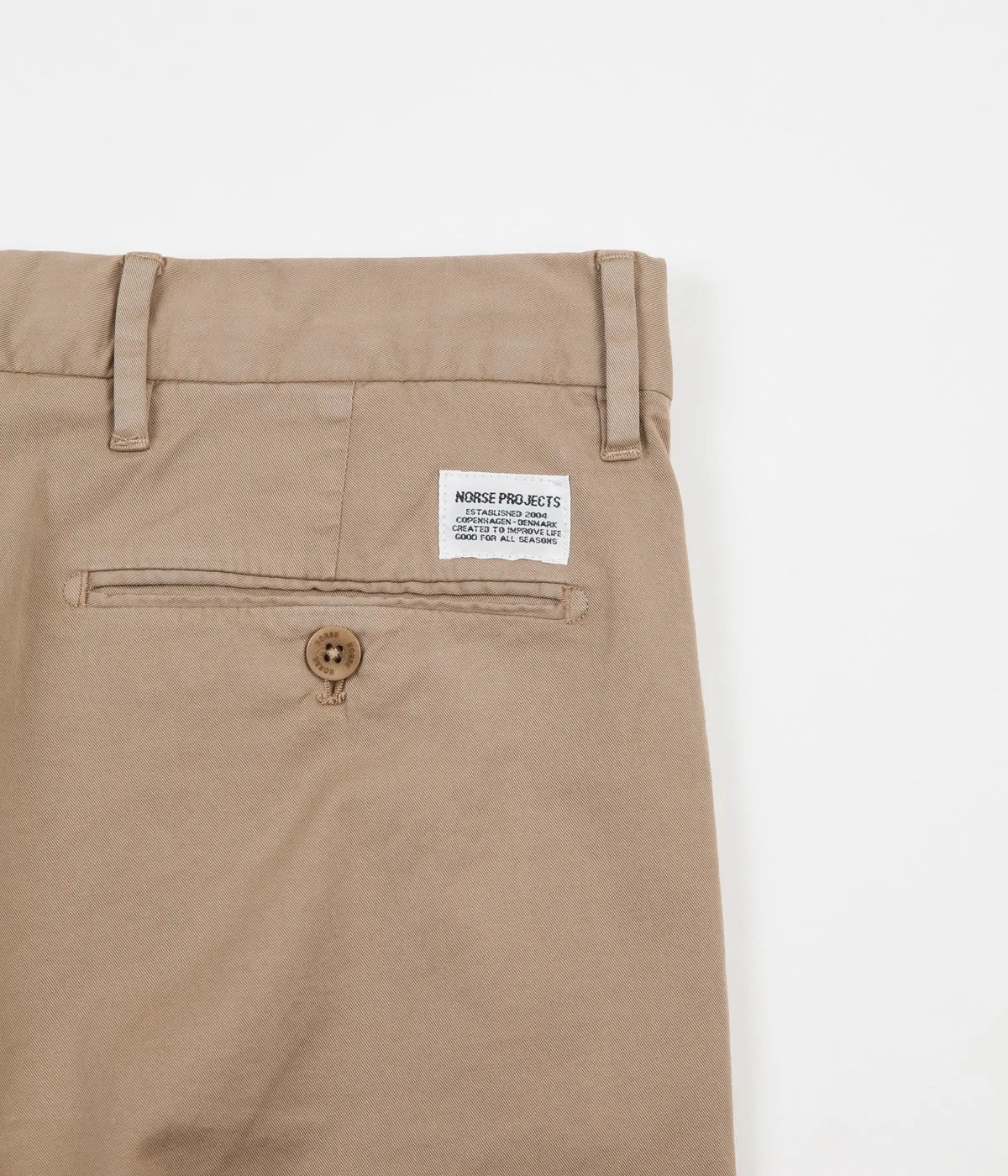Norse Projects Aros Slim Light Stretch Trousers - Utility Khaki