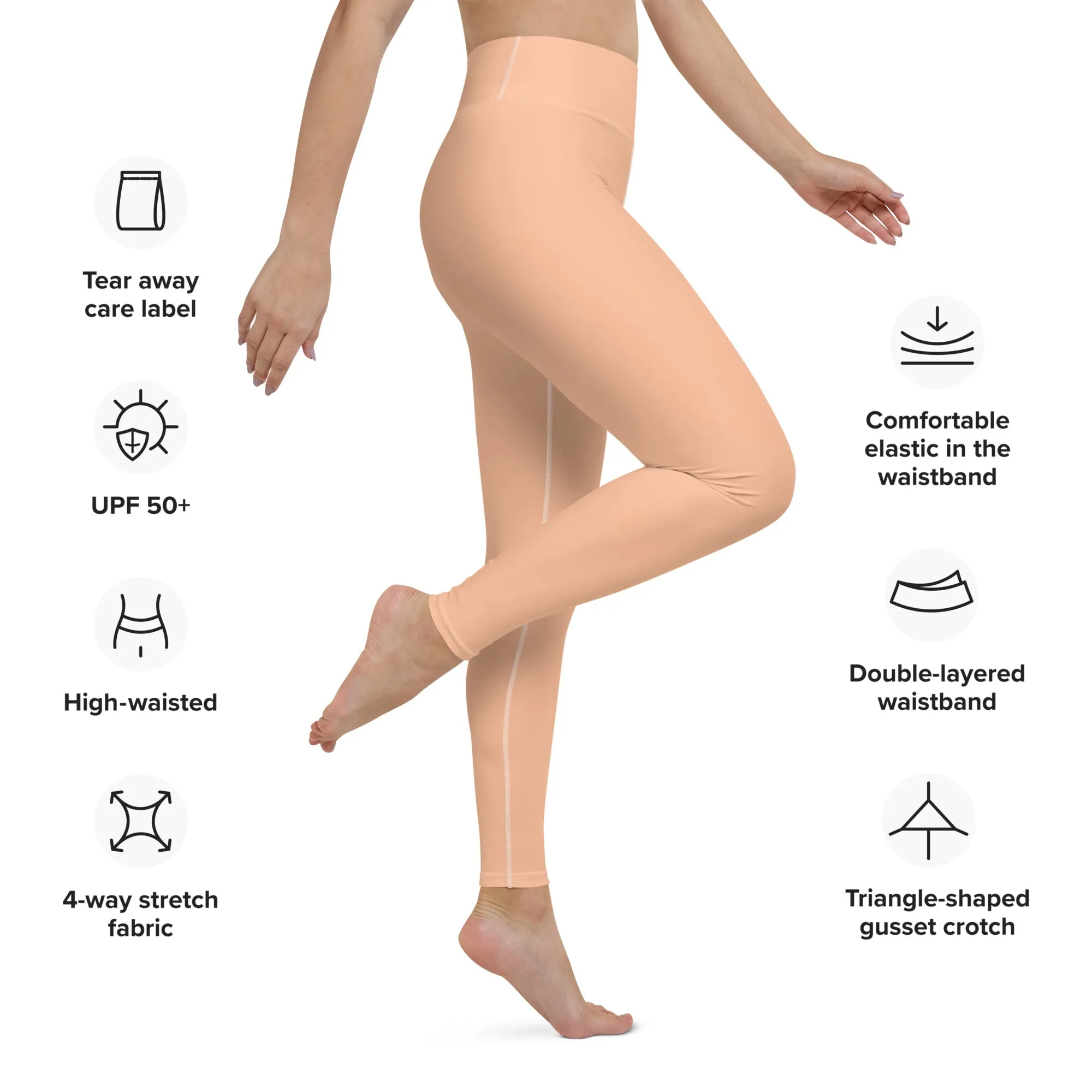 Peach Fuzz Yoga Leggings