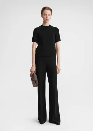 Raglan-sleeve terry knit black