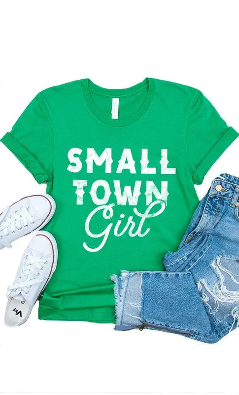 Retro Small Town Girl Kids Graphic Tee