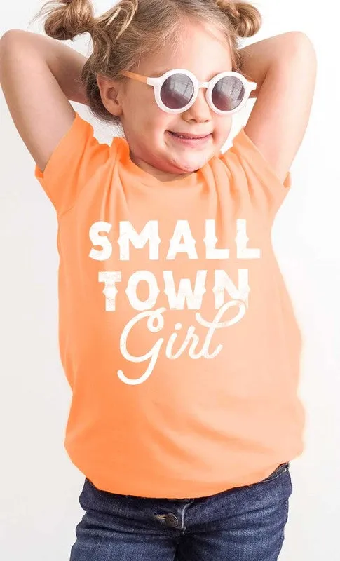 Retro Small Town Girl Kids Graphic Tee