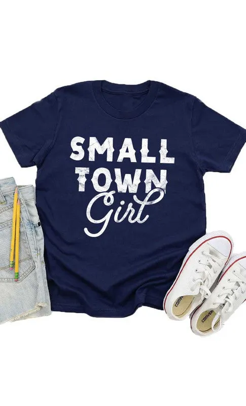 Retro Small Town Girl Kids Graphic Tee