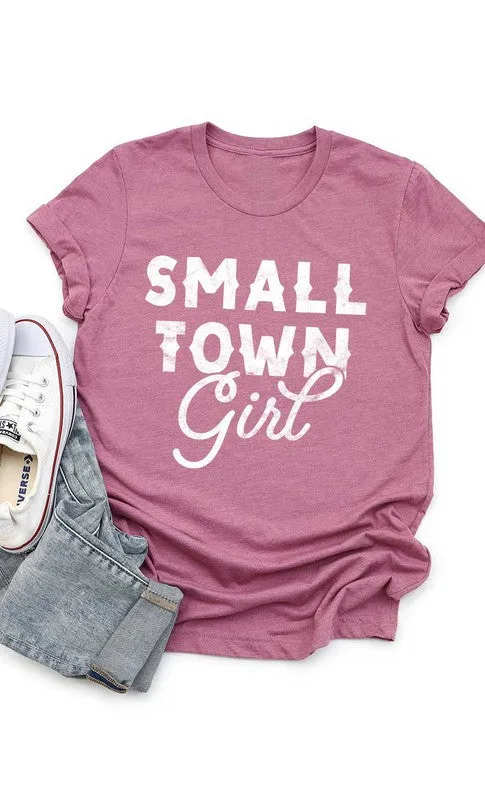 Retro Small Town Girl Kids Graphic Tee