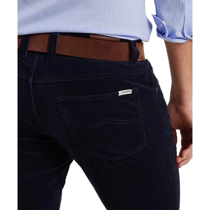 Schoffel Camden Mens Cord Trousers - Navy