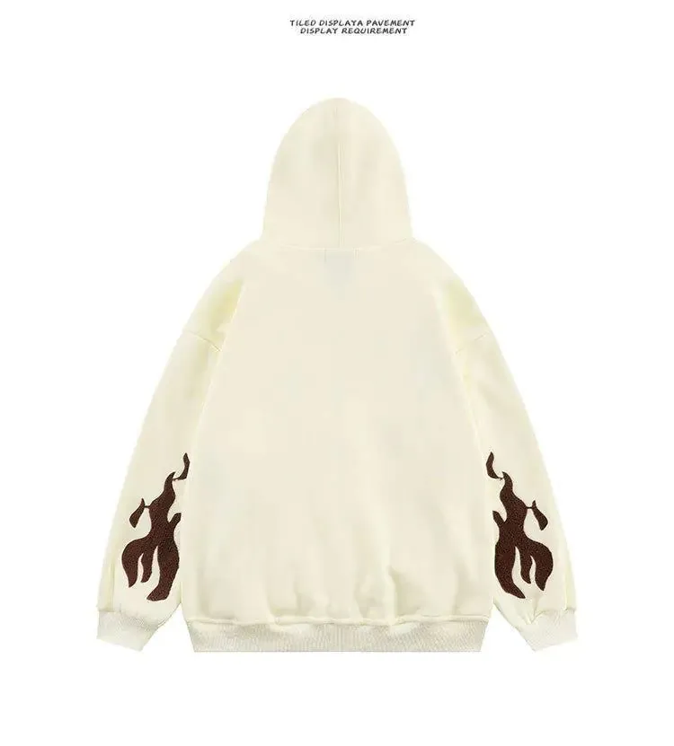 Skeletal Ribcage Zip-Up Hoodie