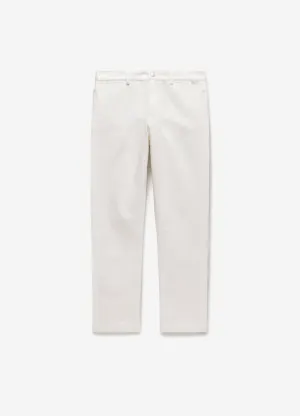 Slim Tapered Denim Pants Off White