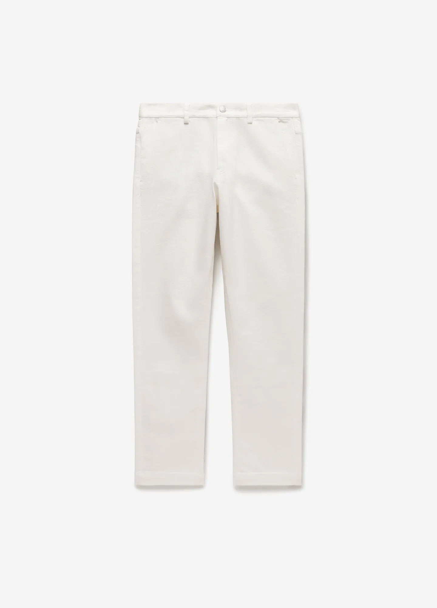 Slim Tapered Denim Pants Off White