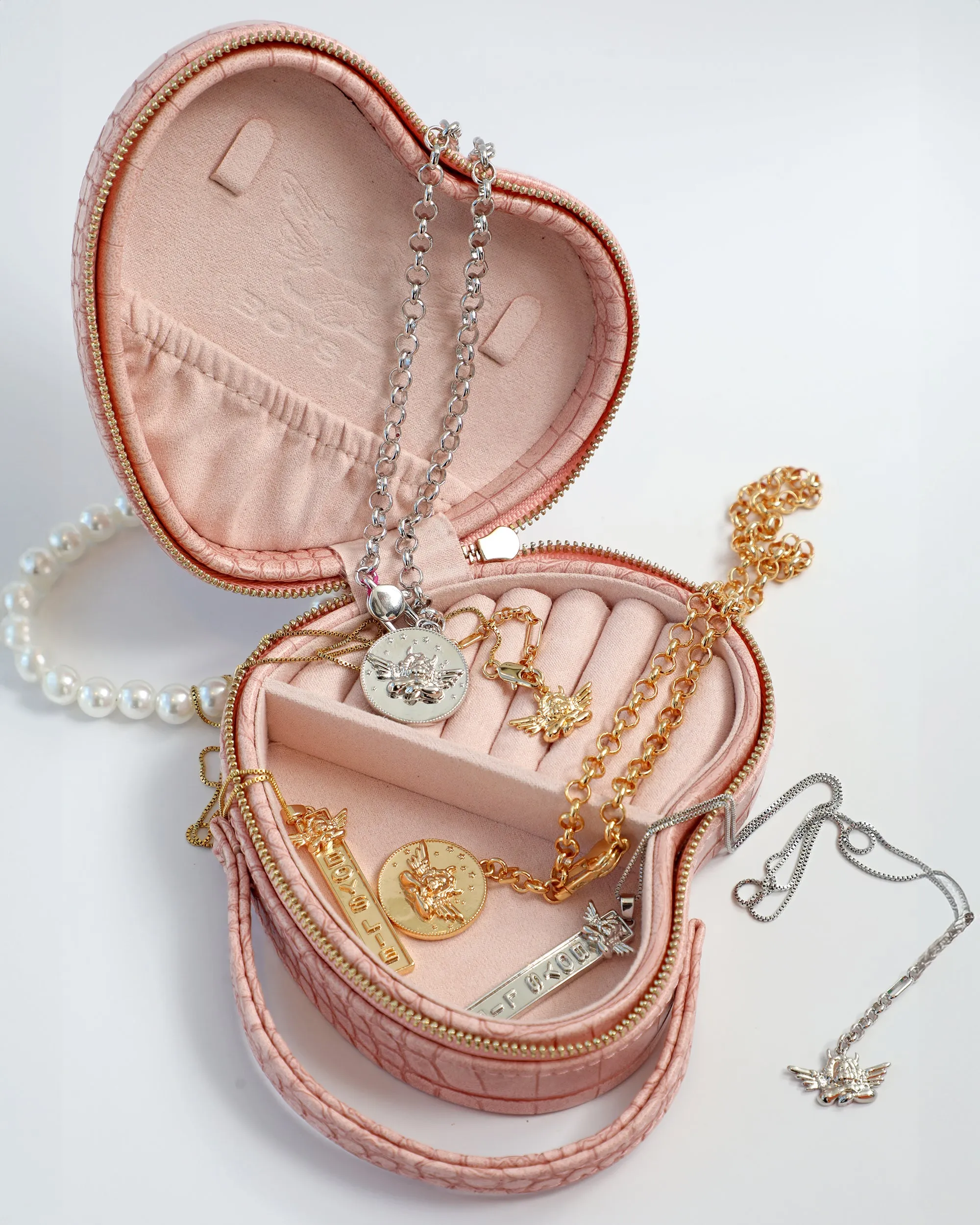 The Julie Charm Necklace Silver